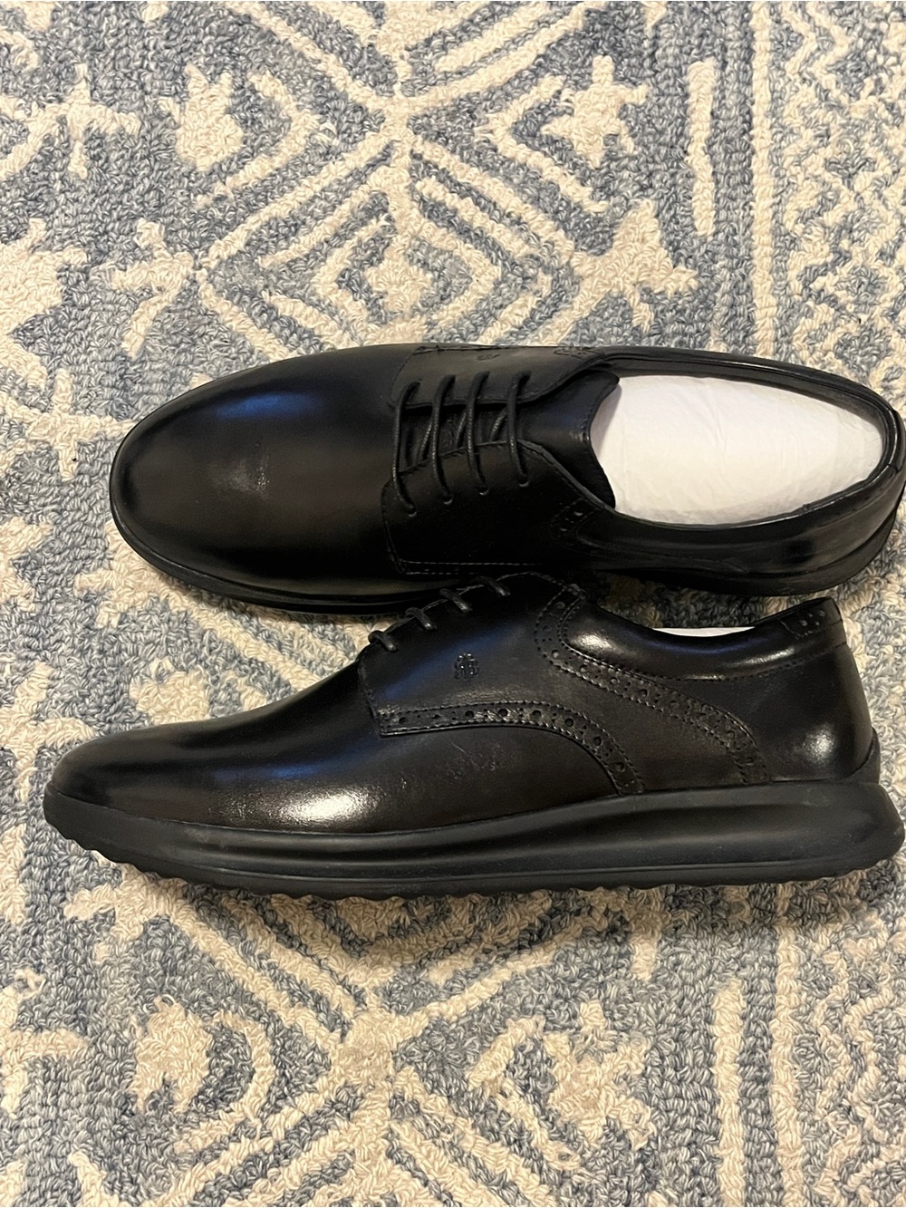 Men's Black Leather Dress Shoes